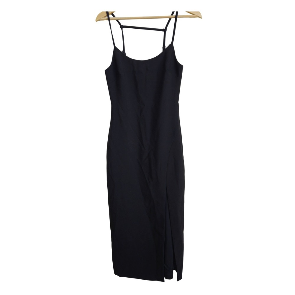 New! Likely Midi Dress LBD Midi Slit Boning Size 0 Bridesmaid Date Night Bodycon - Picture 2 of 13